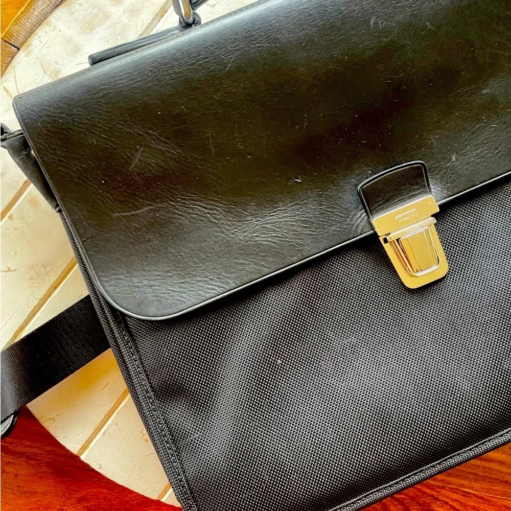 Tumi Leather & Nylon Briefcase